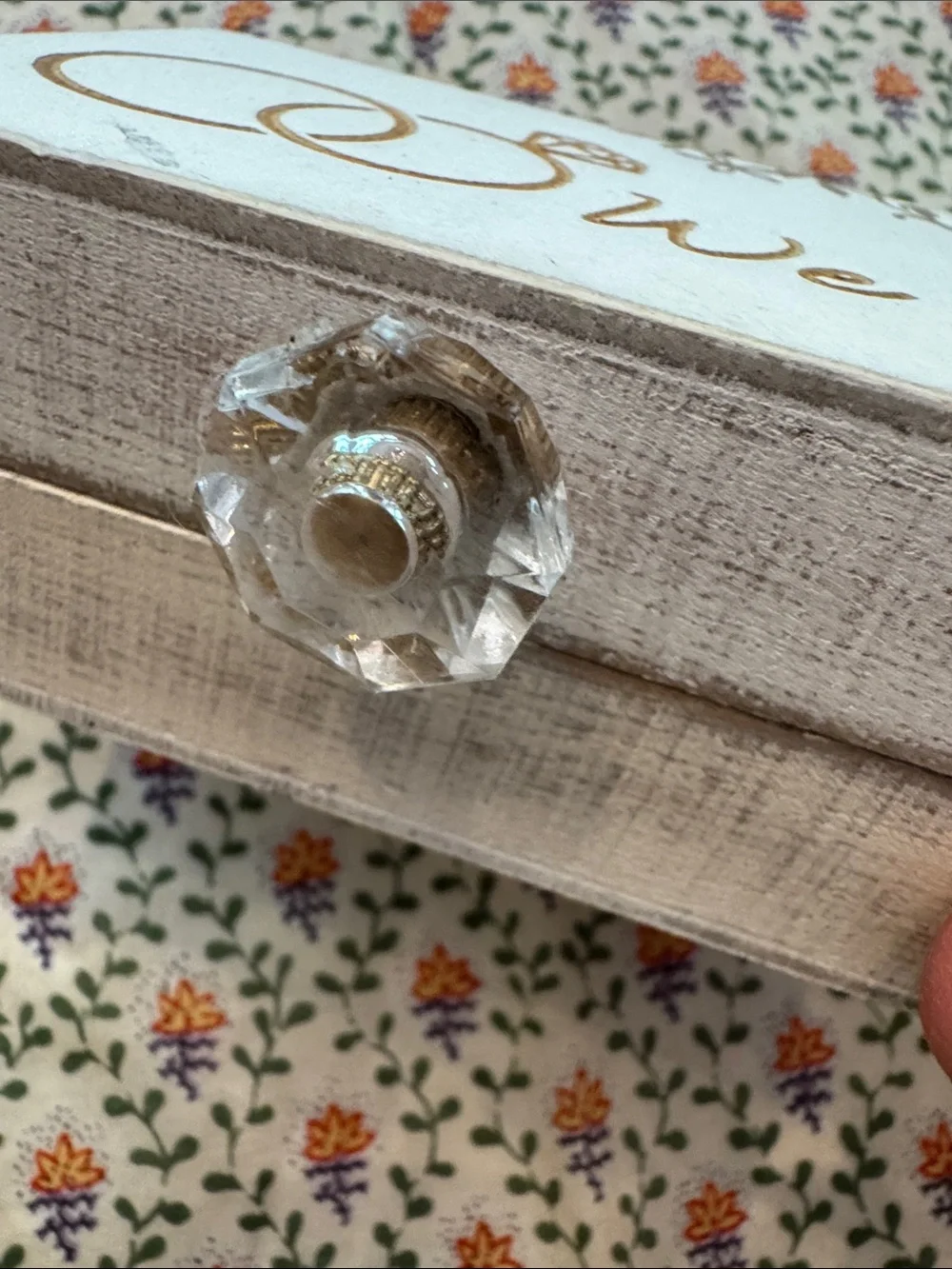 Small We Do wedding White Decorative Jewelry Keepsake Box
